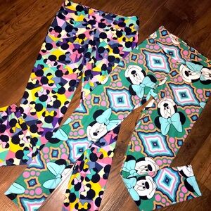 Lularoe Disney leggings one size fits all adult. Minnie Mouse jeggings leggings